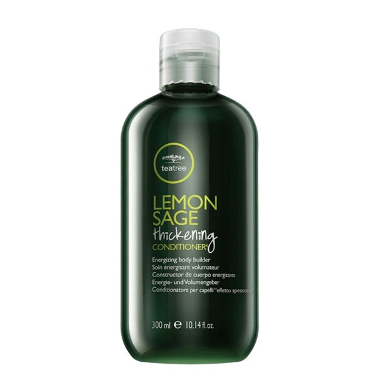 Paul Mitchell tea tree lemon sage conditioner bottle, dark green, 300 ml