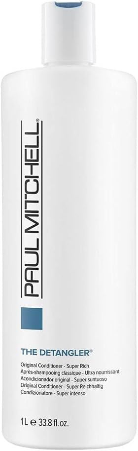 Paul Mitchell The Detangler hair detangler bottle, white plastic with blue label