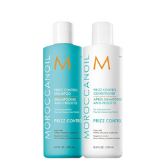 Moroccanoil Frizz Control shampoo & conditioner bottles set, 8.5 fl oz (250 ml)