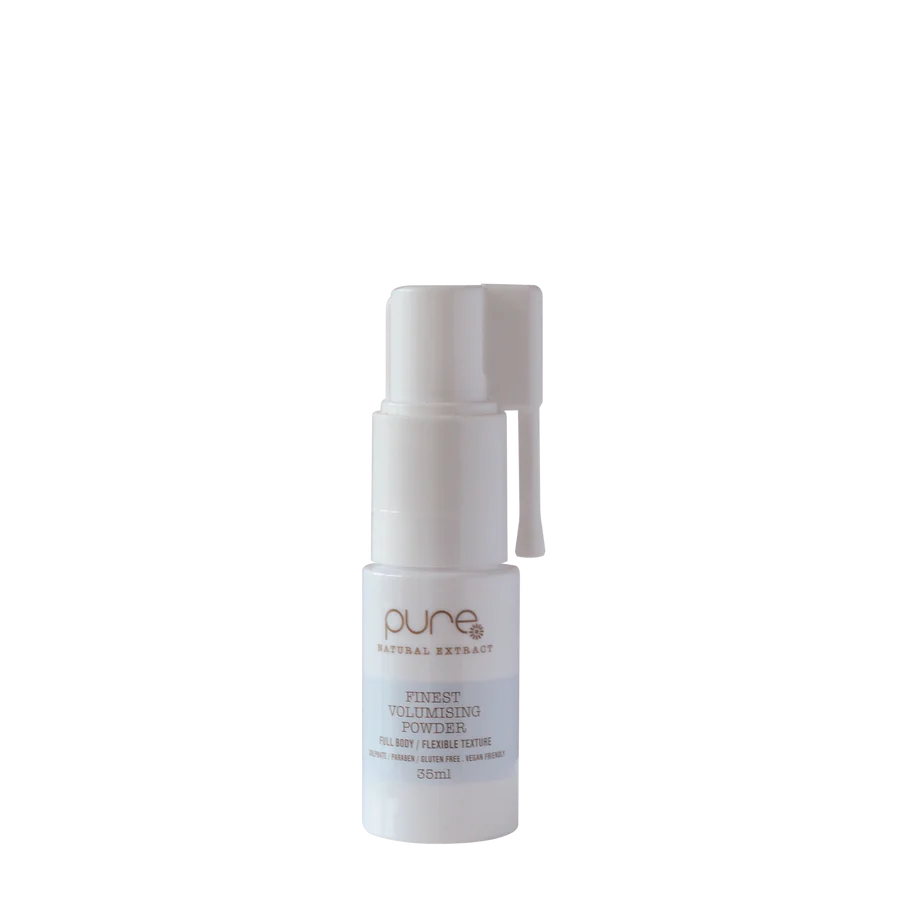 Volumising powder in white pump bottle, 35 ml