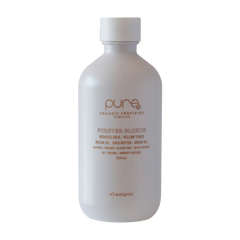 Forever Blonde shampoo bottle, 300 ml, white plastic with label