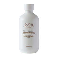 Pure Fusion Complex shampoo bottle, white bottle with gold label, 300 ml
