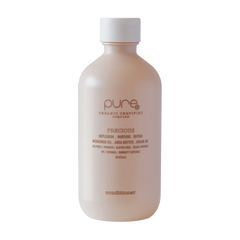 Conditioner bottle, pale beige label, white cap, 300 ml