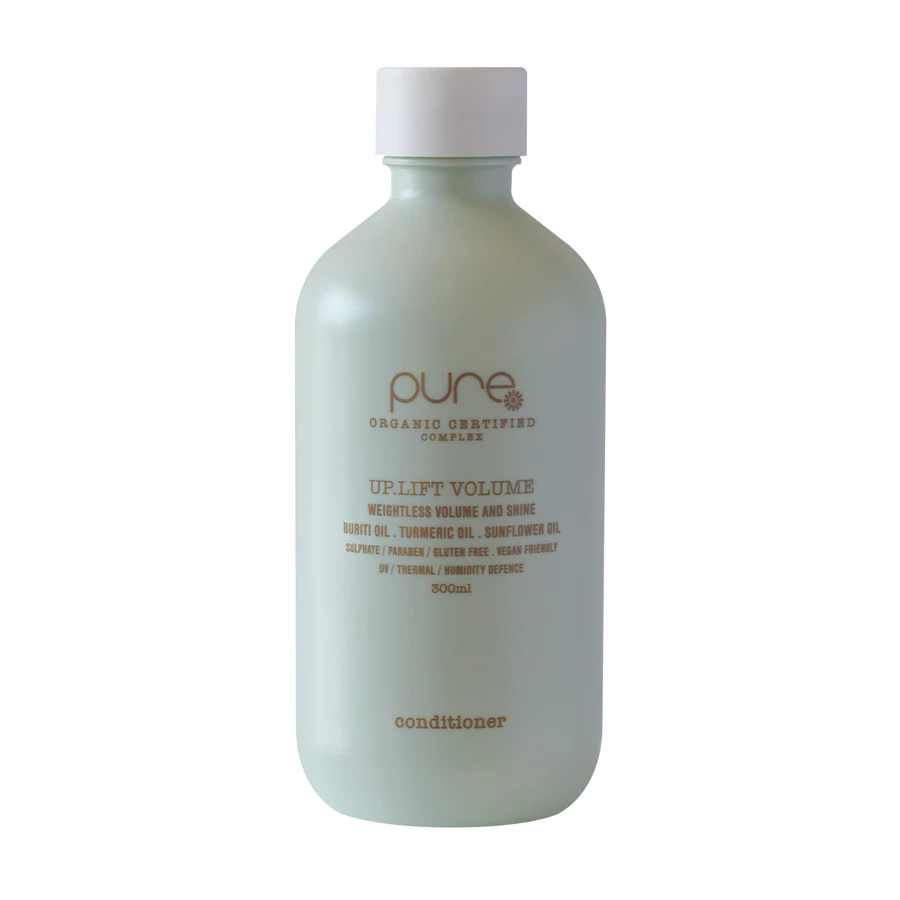 Pure uplift volume hair conditioner bottle, 300 ml, white plastic bottle