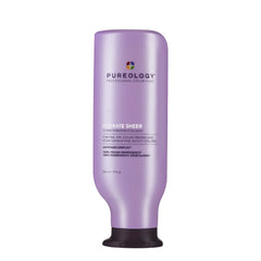 Pureology Hydrate Sheer conditioner bottle, purple with black cap