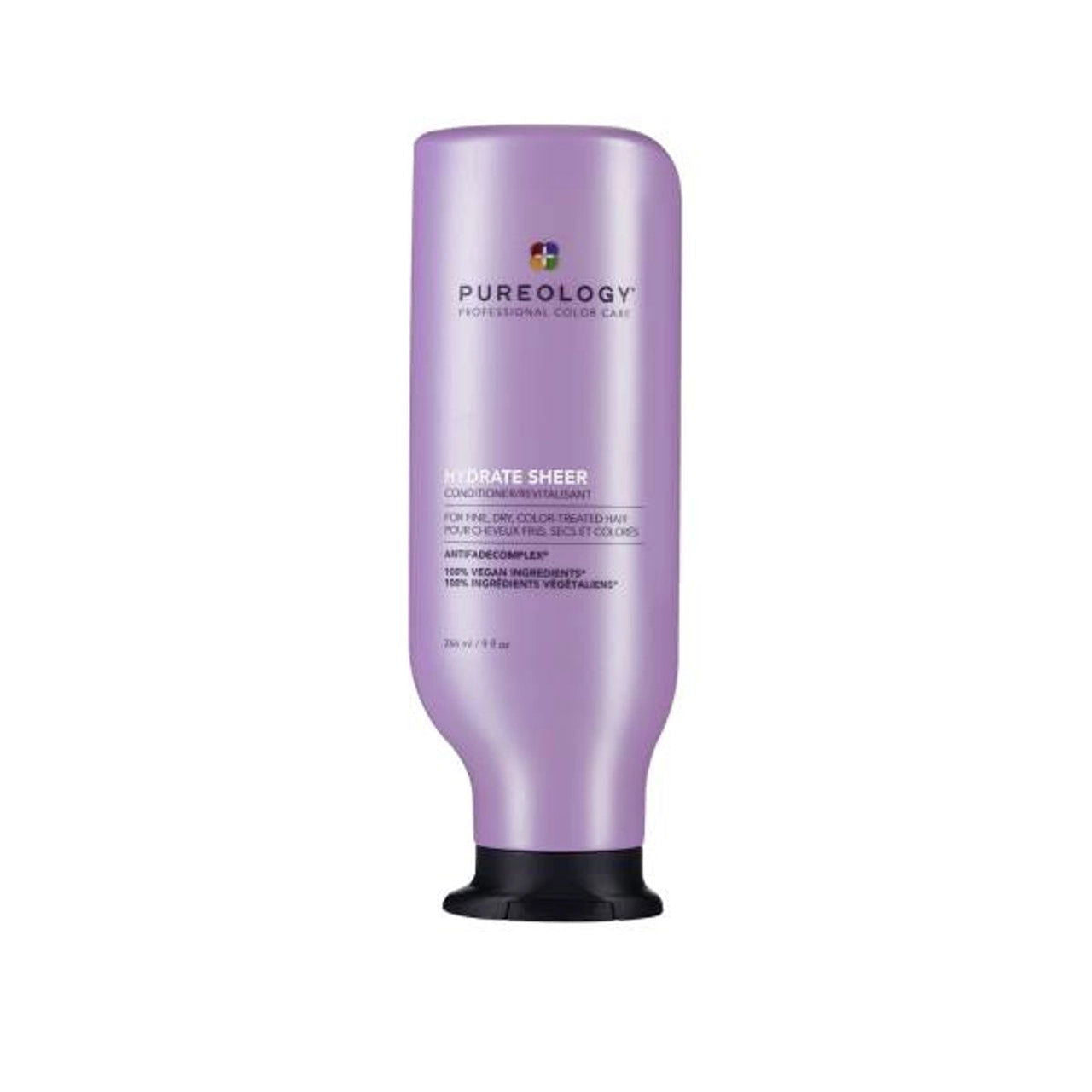 Pureology HYDRATE SHEER conditioner bottle in purple