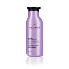 Pureology Hydrate shampoo bottle with purple cap and label