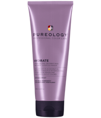 Pureology Hydrate Superfood treatment mask tube, purple squeeze bottle