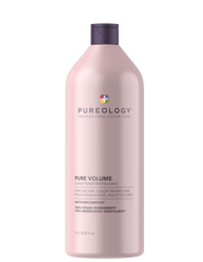 Pureology Pure Volume conditioner bottle, 1L, pink bottle with purple cap