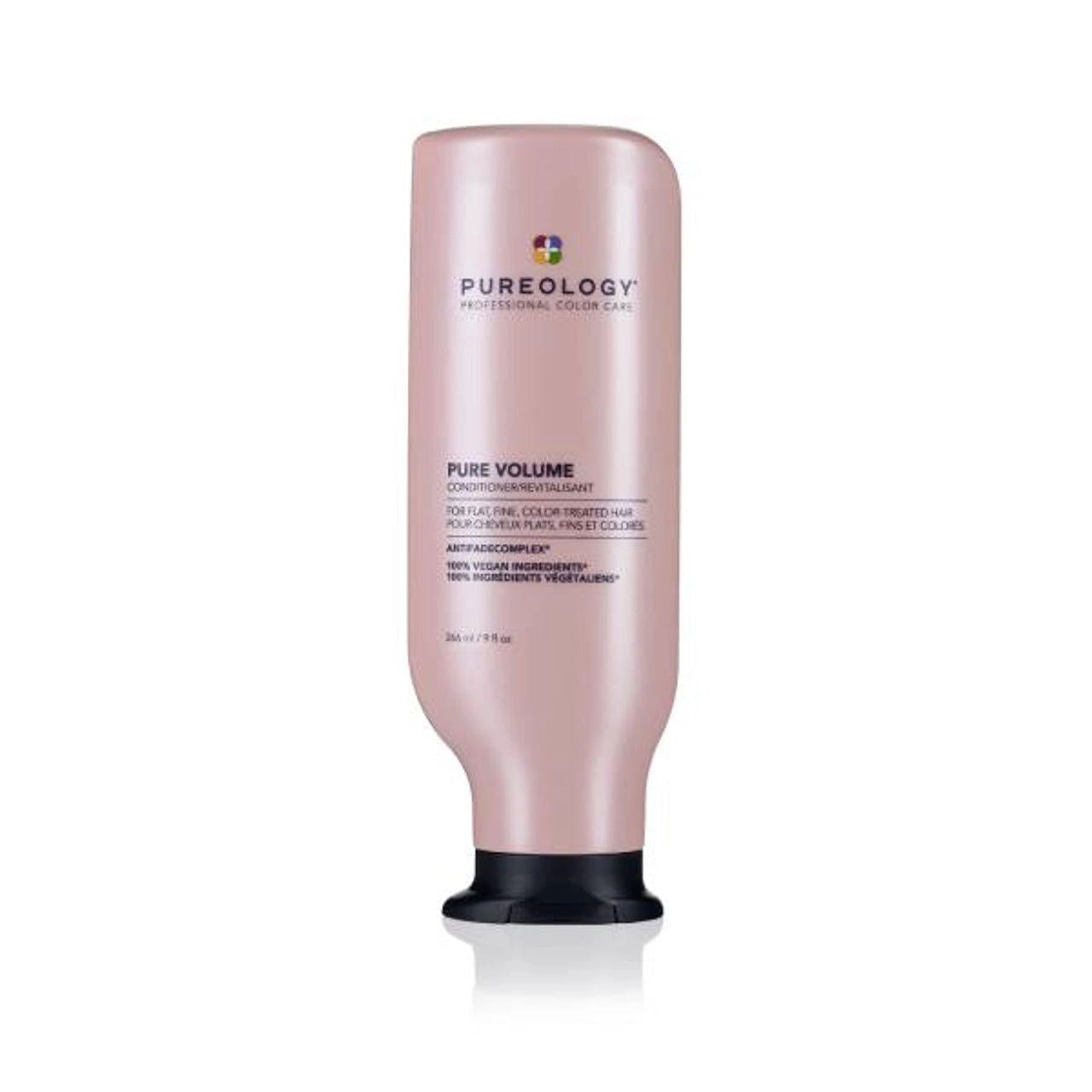 Pureology Pure Volume conditioner bottle, pink with black cap