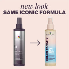 Pureology Color Fanatic leave-in spray bottle duo with pump tops, dark and light variants