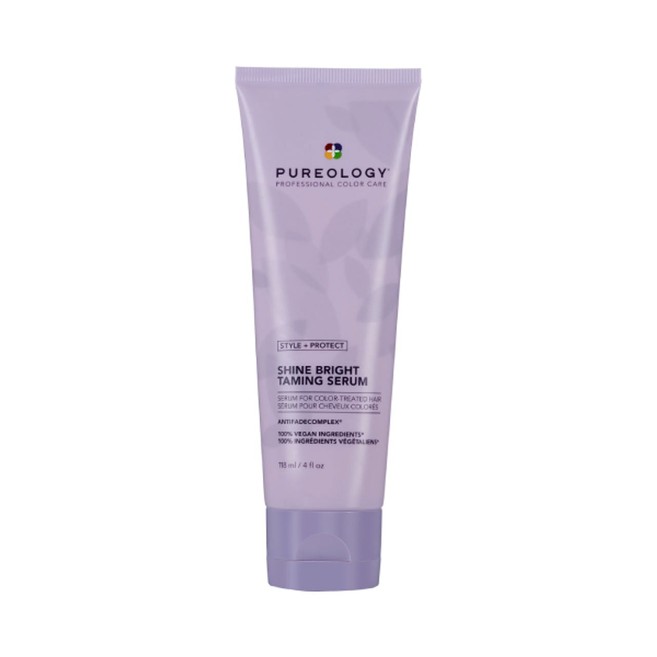 Pureology Shine Bright taming serum in purple squeeze tube, 118 ml