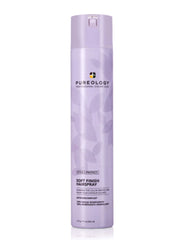 Pureology Style + Protect Soft Finish hairspray bottle, purple, 365 ml