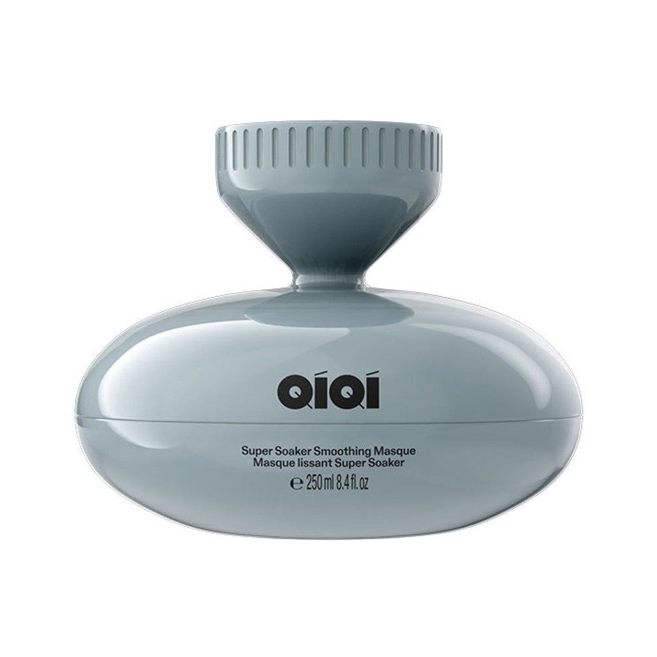 Hair masque bottle with ribbed cap, gray, 250 ml