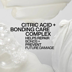 Citric acid bonding care complex shampoo gel texture close-up