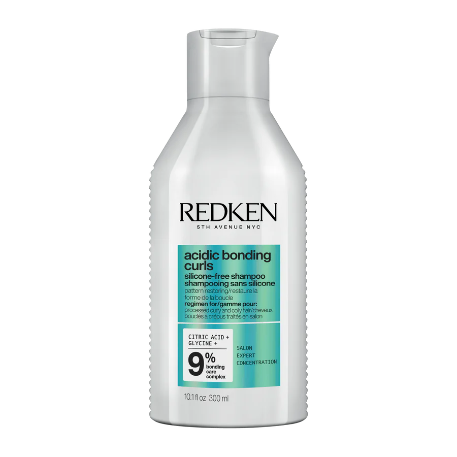 Redken acidic bonding curls shampoo, 300 ml white bottle with front label