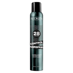 Redken Control hairspray bottle, 28 high hold, 9.8 oz/278 g, dark teal can