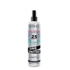 Redken One United hair treatment bottle with black pump cap, 400 ml