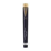 Mascara tube, dark black 2-in-1 formula with gold top and twistable brush, 7ml