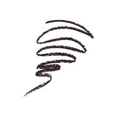 Light brown eyebrow pencil swatch with thin, filled-in brow lines