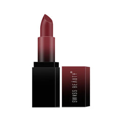 HD matte lipstick in hot cherry shade with bullet and outer box