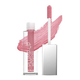 Plump-up WetGloss lip gloss applicator with pink gloss and clear tube