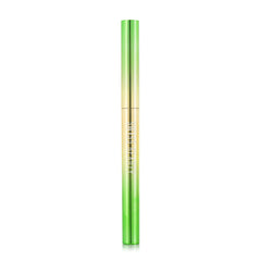 Green holographic eyeliner pen with glossy barrel and pointed applicator cap.