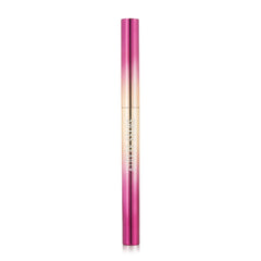 Holographic eyeliner pen with pink holographic barrel and pointed applicator tip