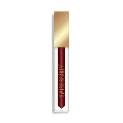 Liquid sindoor vial with maroon shade inside and gold cap label
