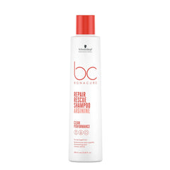 BC Bonacure Repair Rescue Shampoo Arginine bottle with red cap