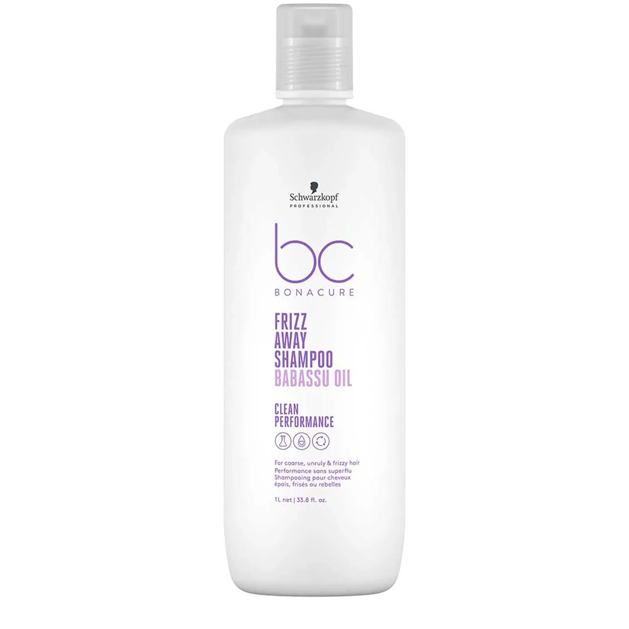 Schwarzkopf BC Bonacure Frizz Away Shampoo bottle with pump, 1000ml