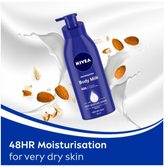 NIVEA body milk pump bottle, deep blue, for very dry skin