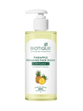 Biotique pineapple oil control foaming face wash bottle with pump