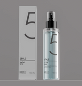 KOBO Style sea salt spray bottle, 150 ml, clear body with black pump and light-blue liquid