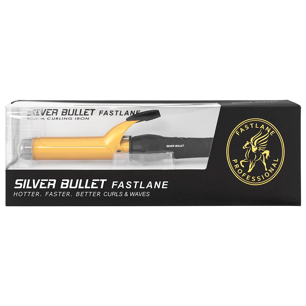 SILVER BULLET FASTLANE CERAMIC GOLD CURLING IRON-32MM - Kess Hair and Beauty
