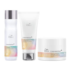 Hair care bundle with white shampoo bottle, conditioner tube, and structure mask jar
