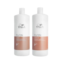 Wella Fusion Intense Repair shampoo & conditioner bottles, 1 L each