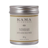 Kama Ayurveda Nimrah anti acne face pack jar, 40 g, silver lid