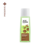 Just Herbs brightening face wash bottle with green and brown label, 100 ml