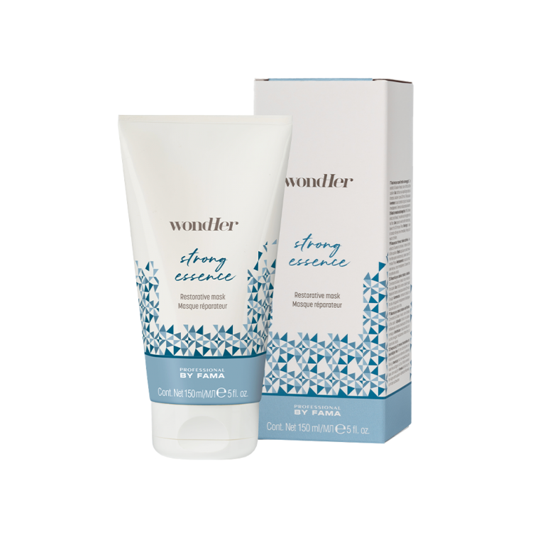 Restorative strong face mask tube and matching box, 150 ml, white and blue