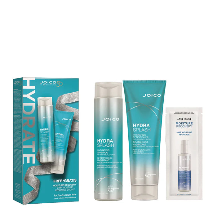 Joico Hydra Splash hydrating duo pack with two hair tubes and gift box