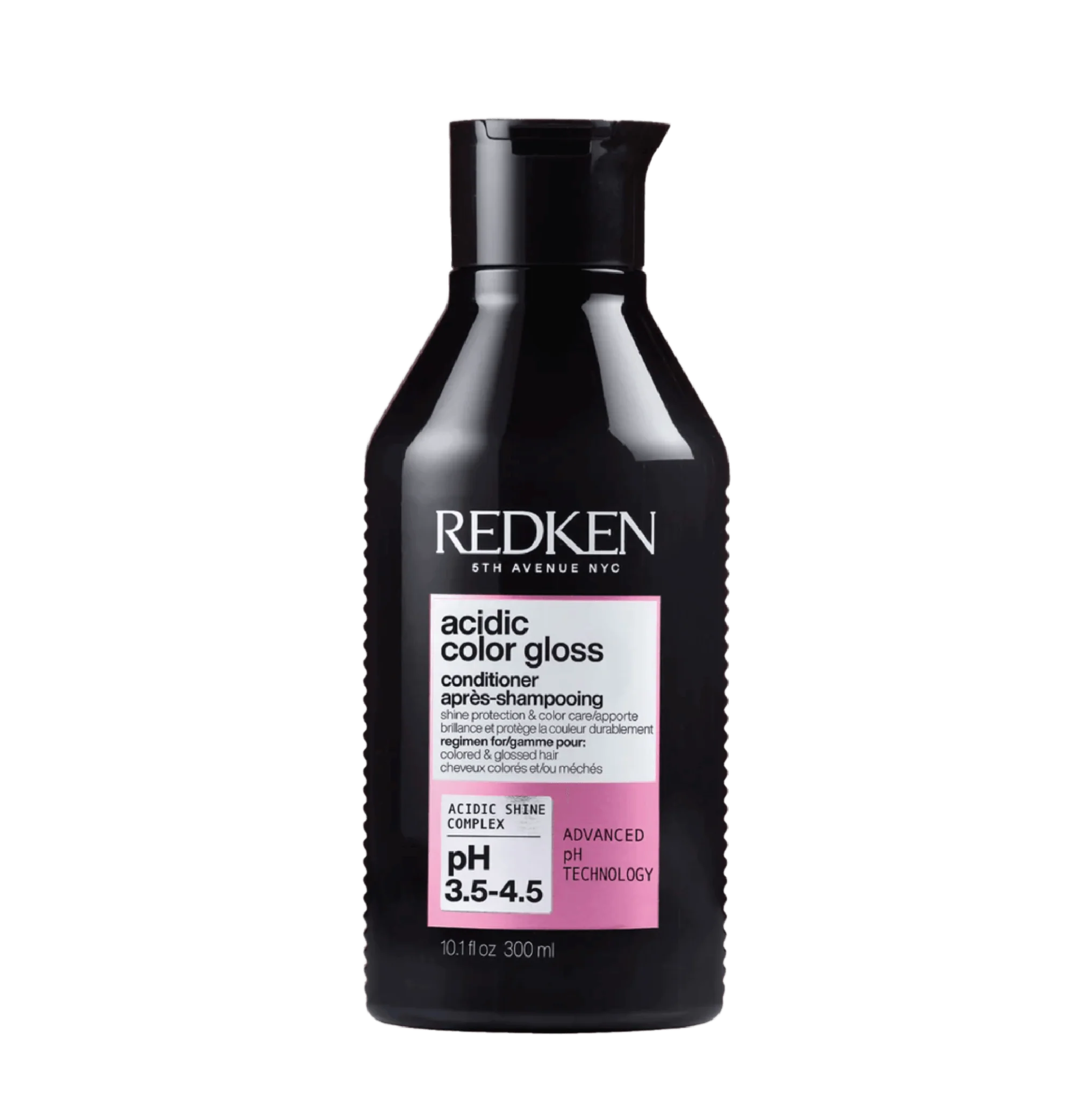 Redken Acidic Color Gloss Conditioner bottle with pink label, 300 ml.