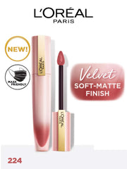 L'Oreal Paris liquid lipstick in rose nude shade with applicator