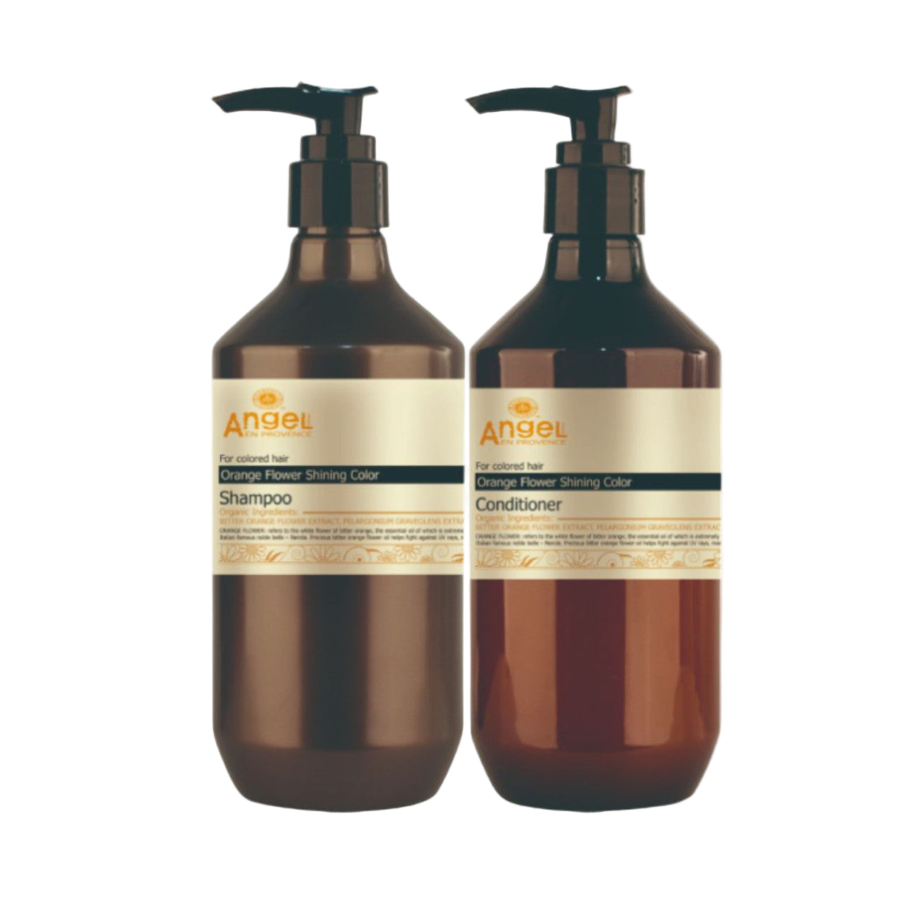 Angel En Provence Orange Flower Shampoo bottle with pump