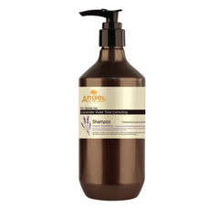 Angel lavender violet tone correcting shampoo bottle with black pump, 400 ml