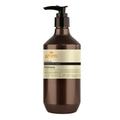 Angel oil control shampoo bottle with pump, brown plastic