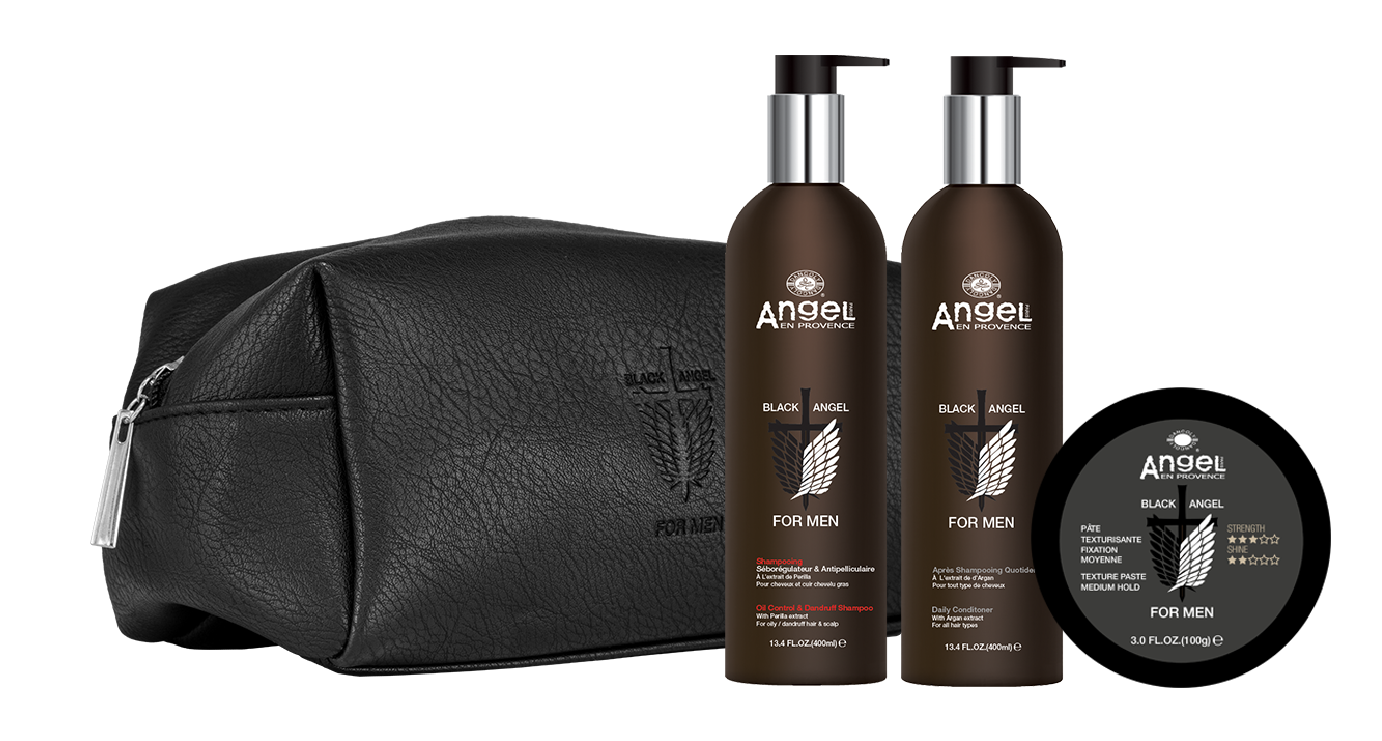 Black Angel Oil Control & Dandruff Duo + Texture Paste Gift Pack - Kess Hair and Beauty