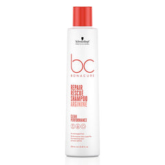 Schwarzkopf BC Bonacure repair rescue shampoo bottle with red cap