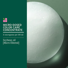 Soybean oil micro-dosed color care concentrate graphic for Color Last shampoo