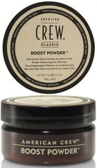 American Crew Boost Powder hair styling powder in dark jar with black lid